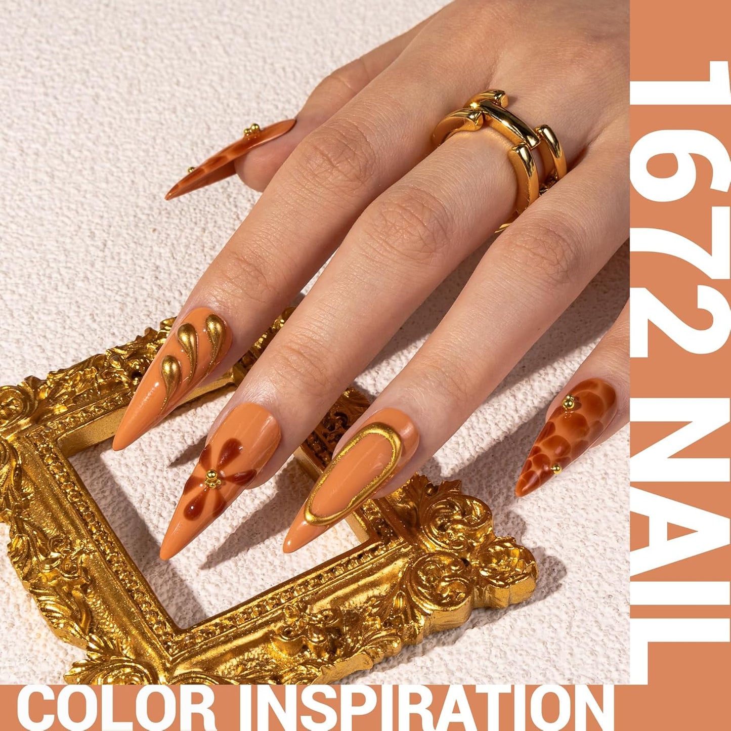 MelodySusie Thick Peach Nude Gel Nail Polish,0.5fl oz Soak Off UV LED Orange Gel Polish Halloween Christmas Gift for Women Nail Art Manicure Salon DIY Nail Design Decoration at Home-1672