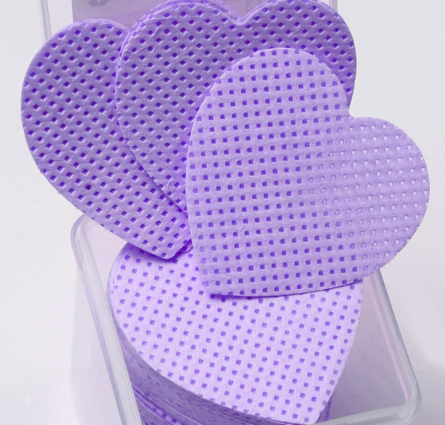 1000 PCS Nail Wipes, Lint Free Nail Polish Remover Wipes for Lash Extension, No Lint Eyelash Extension Glue Wipes, Absorbable Eyelash Extension Glue Cleaning Wipe for Gel Nail Polish Remover, Purple