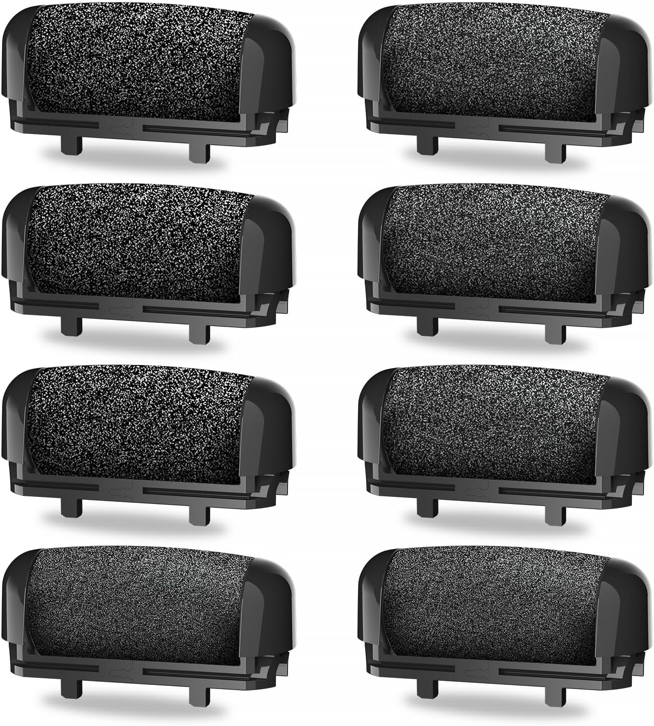 AdamPark Callus Removers 8 Pack Replacement Rollers Heads for Electric Feet File Pedicure Tools, Pedicure Kit Refill Rollers 3 Extra Coarse, 3 Regular Coarse, 2 Fine Coarse Refill Rollers