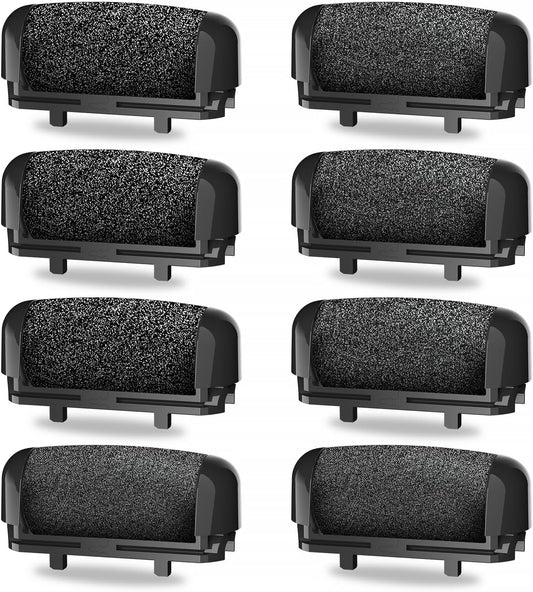 AdamPark Callus Removers 8 Pack Replacement Rollers Heads for Electric Feet File Pedicure Tools, Pedicure Kit Refill Rollers 3 Extra Coarse, 3 Regular Coarse, 2 Fine Coarse Refill Rollers