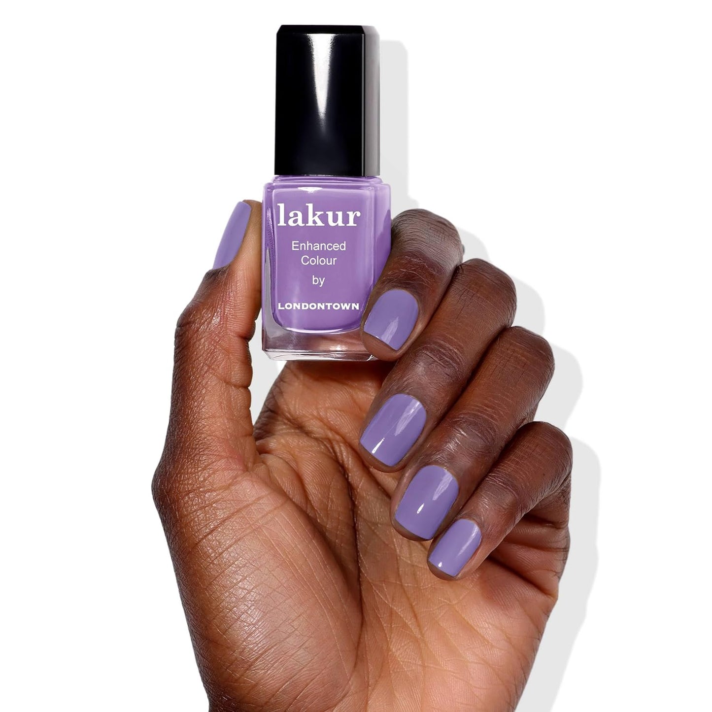 LONDONTOWN lakur Nail Polish - Chip-Resistant, Non-Toxic, Conditions & Hydrates Nails | Glossy Psychedelic Purple, Road Trip, .40 fl oz