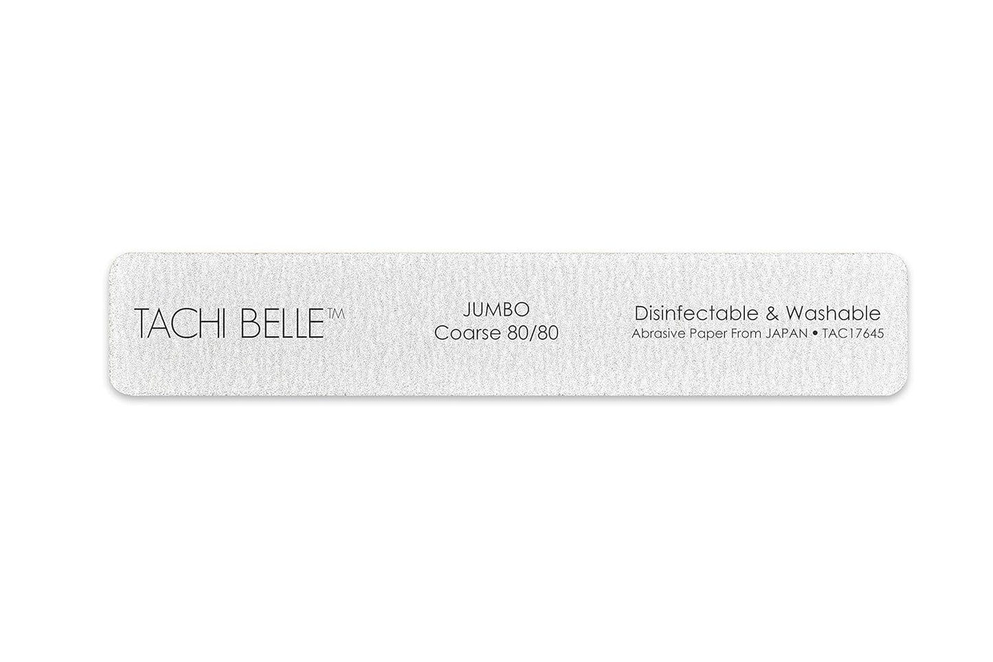 Tachibelle 10 Pcs Premium Japan Abrasive Jumbo File Washable Zebra File Nail Art Sanding Nail Files (10PC 80/80)