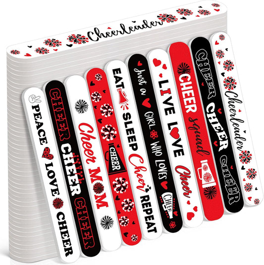 50 Pack Cheerleader Gifts Bulk for Team Funny Cheerleaders Nail Files Party Favors Cheer Gifts Cheerleading Favors for Women Girls Teammates