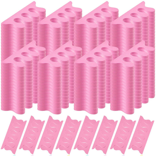 Mumufy 500 Pcs (250 Pairs) Sponge Toe Separators Pedicure Tool Kit Soft Toe Spacers for Pedicures Spreaders Finger Dividers for Women Men Feet Nail Manicure Toenails Art Painting Polish Spa(Pink)