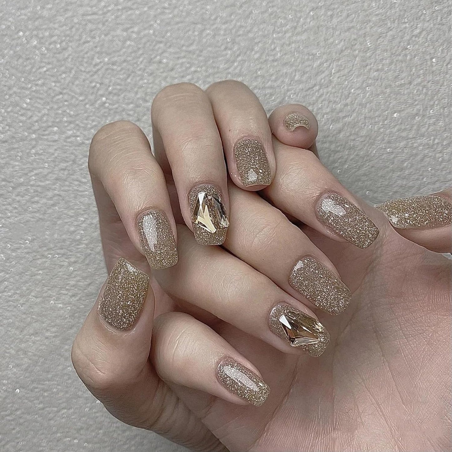COSMOO Nail Polish Glitter Fingernail: Gold Mermaid 0.27 fl.oz. Nail Polish Fingernail, Fast Drying & Long Lasting, Trendy DIY at Home Nail Gift