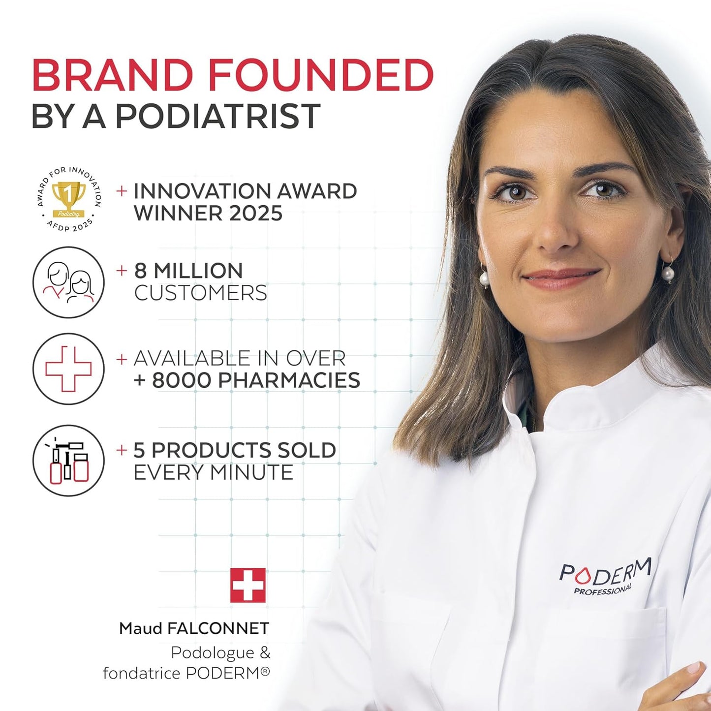 PODERM - Nail Polish – Enriched with Tea Tree – Improves nail appearance – Ingredients Natural/Vegan - foot/hand - Swiss Made (Taupe)
