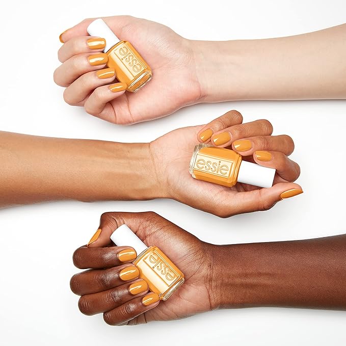 essie Salon-Quality Nail Polish, 8-Free Vegan, Bright Yellow, Check Your Baggage, 0.46 fl oz (Pack of 2)