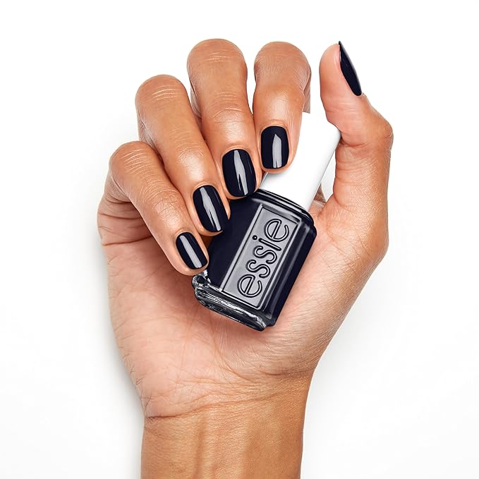 essie Nail Polish, Salon-Quality Blue Black Nail Polish, Vegan, After School Boy Blazer, 0.46 fl oz