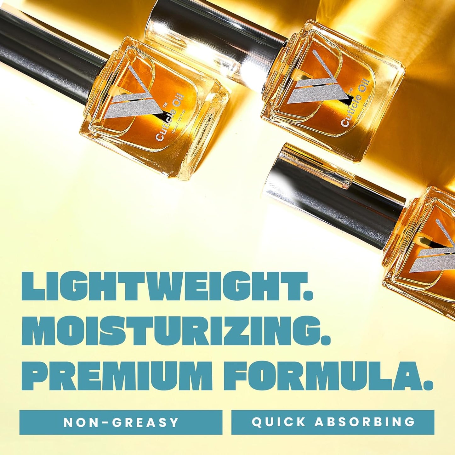 V Beauty Pure Cuticle Oil Nail Care - Natural Nail Oil Cuticle Softener Moisturizes & Conditions Cuticle Area & Nail Beds - Cuticle Care Nail Products for Manicure & Pedicure, 15ml