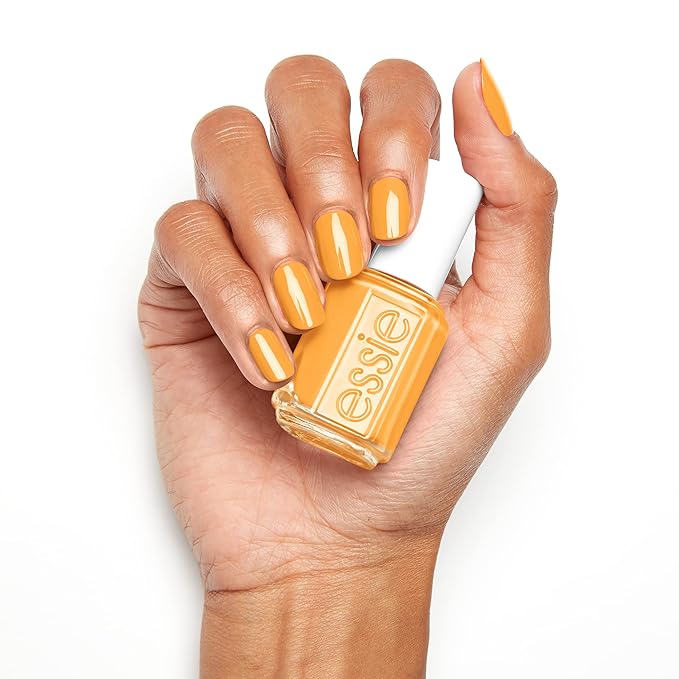 essie Salon-Quality Nail Polish, 8-Free Vegan, Bright Yellow, Check Your Baggage, 0.46 fl oz (Pack of 2)
