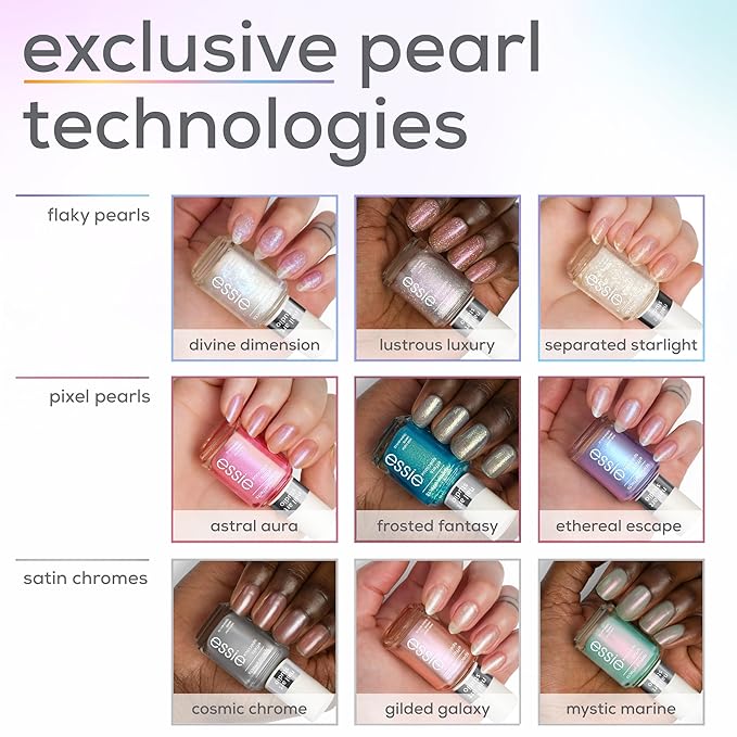 essie Nail Art Studio Special Effects Polish, Pearl, Vegan, Purple Nail Polish, Lustrous Luxury, 0.46 Fl Oz