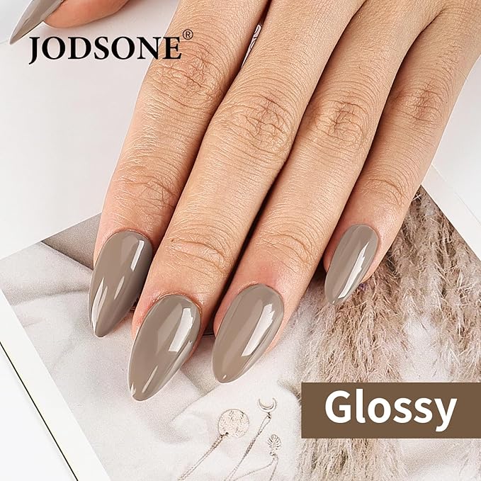 JODSONE Light Brown Gel Nail Polish 10ml Gel Polish Nude Brown Nail Color Long-Lasting Professional Finish Easy to Apply Low Odor Need U V Lamp Curing