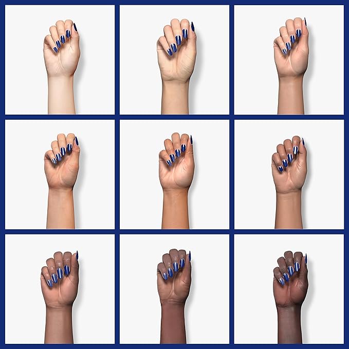 Beetles Blue Gel Nail Polish, 1 Pcs 15ml Cobalt Blue Color All Season Gel Polish Nail Art Manicure Salon Soak Off DIY Nail Uv Design at Home Gift for Women