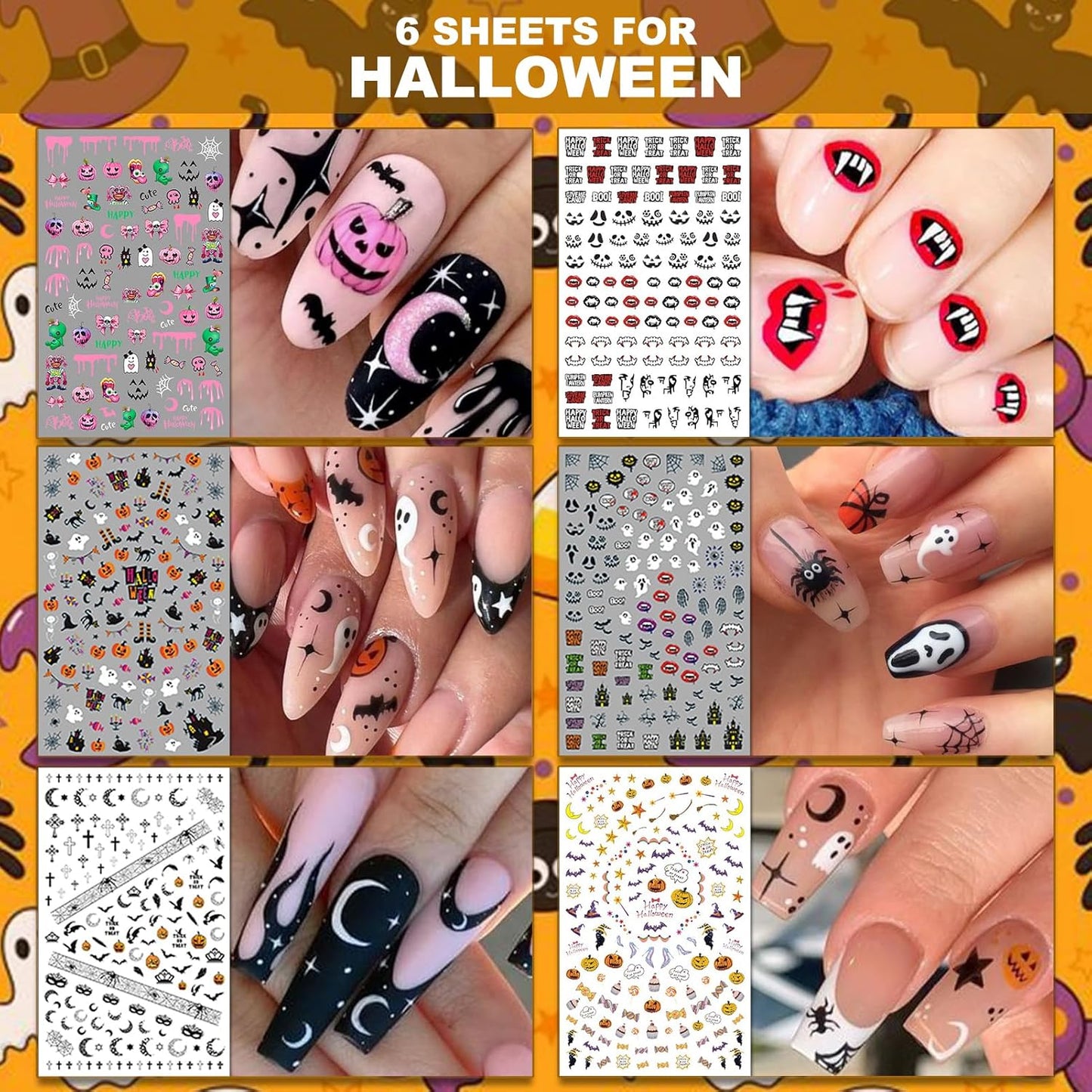 30 Sheets All Holiday Nail Art Stickers, Variety Pack Seasonal Nail Decals for All Year, Self-Adhesive Pegatinas Uñas St. Patrick's Independence Day Halloween Fall Christmas Heart Design