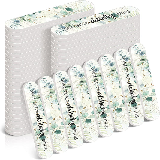 50 Pcs Wedding Bridal Shower Party Favors Bulk Nail Files Emery Boards for Guests Bridesmaid Bachelorette Party Favors Thank You for Celebrating with Us Game Prizes Gifts Bags Stuffers