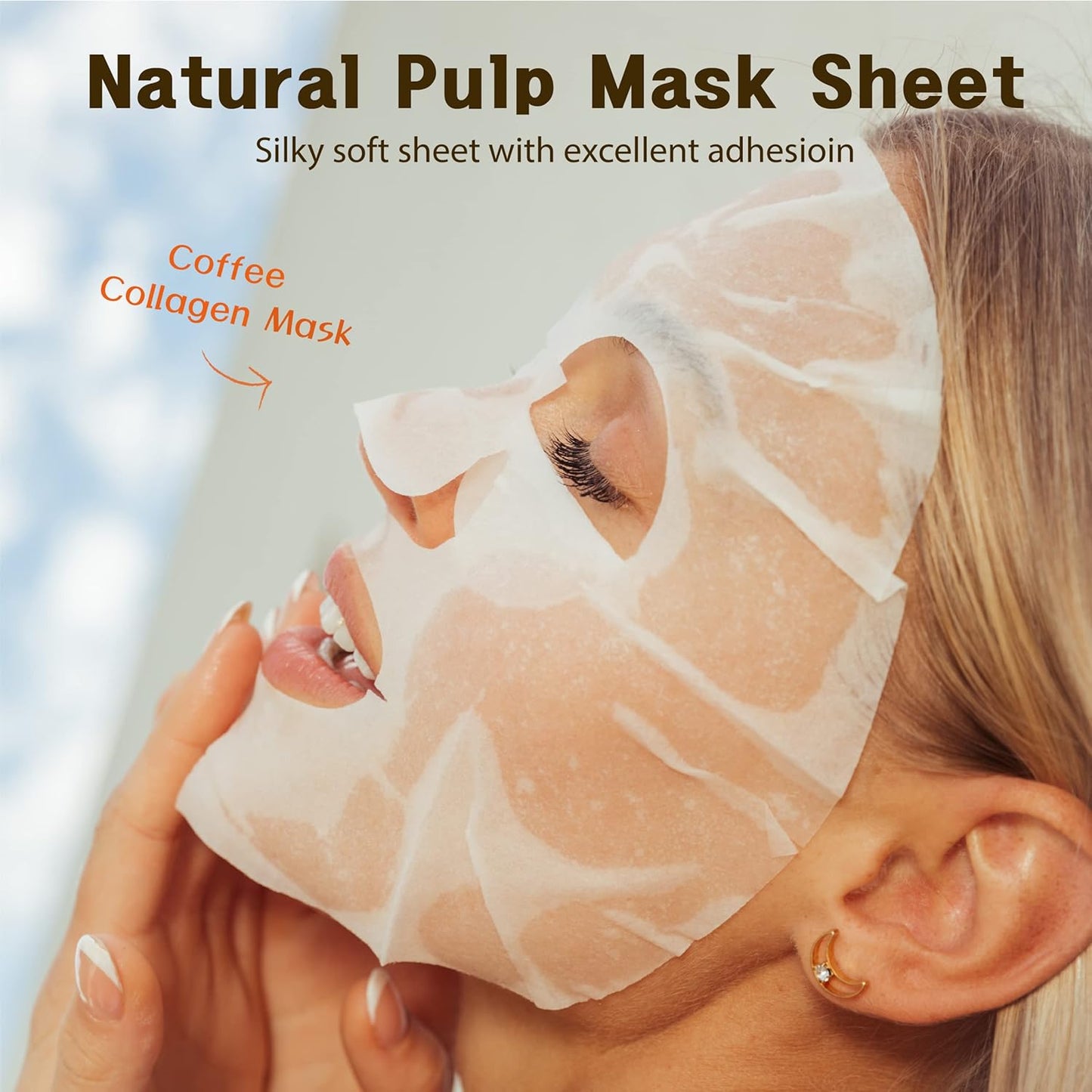 Purederm Coffee Essence Collagen Mask (12 Pack) - Coffee Extracts and Soothing Ingredients to Care for Your Tired Skin in a Comfortable…