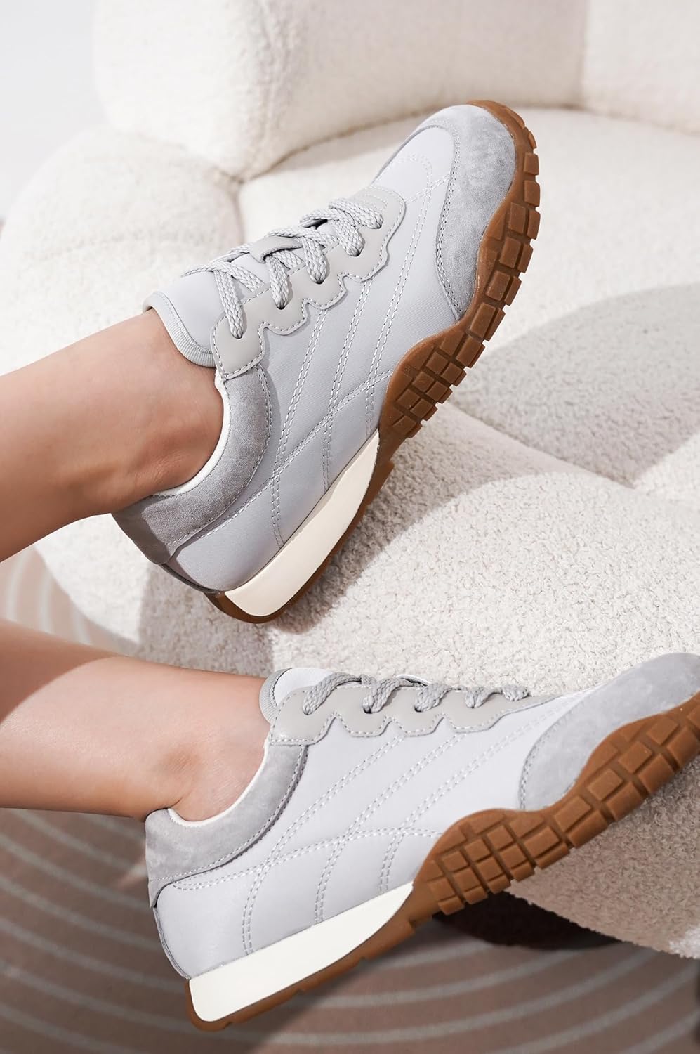 Project Cloud Sneakers for Women - Lightweight with Memory Foam Insole Womens Sneakers - Walking Shoes Women Footwear - Womens Shoes (Donna Hitop)