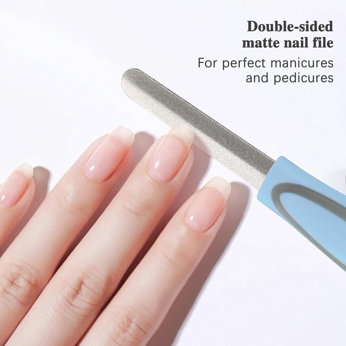 Diamond Nail File,Diamond Finish,TPR Non-Slip Handle,Suitable for Men, Women, Dogs and Cats