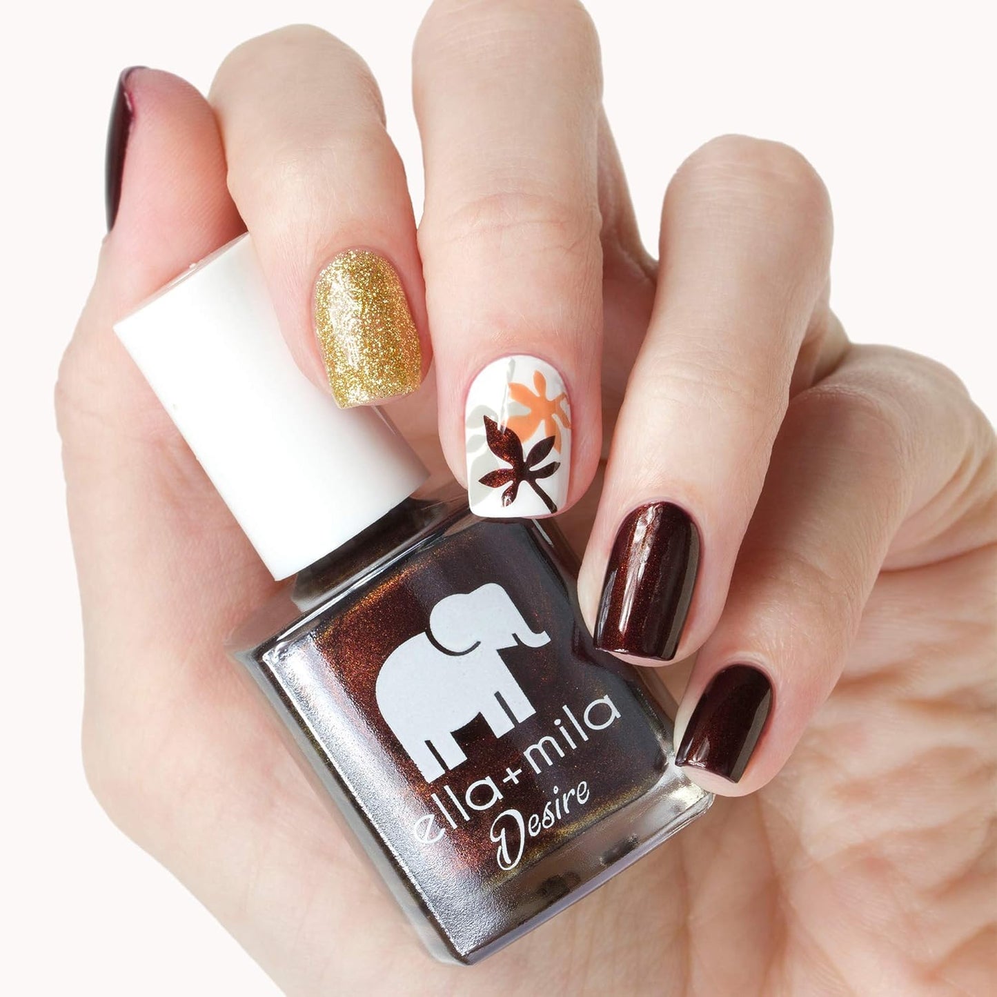 ella+mila Professional, Quick Dry, Long-Lasting & Chip-Resistant Red Nail Polishes (Lip Stain - 0.45 fl oz)
