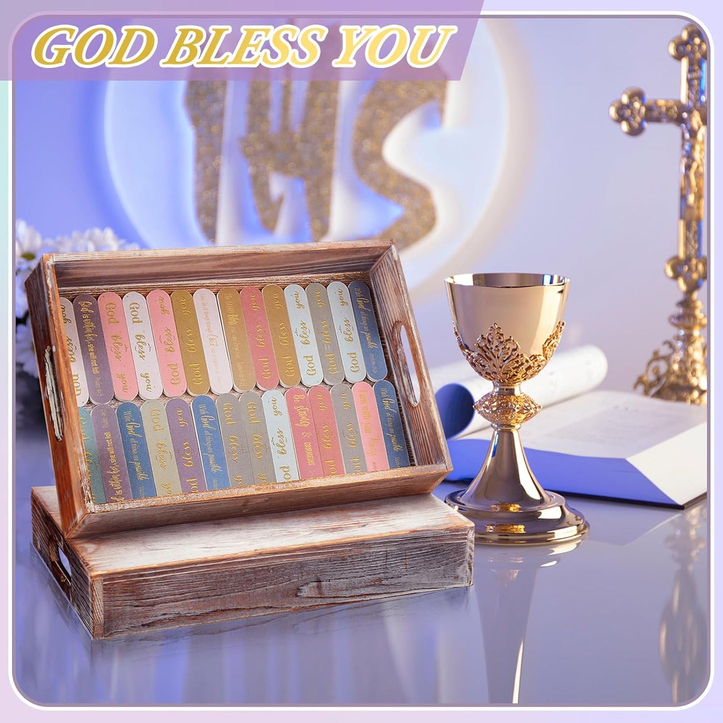 50 Pack Christian Gifts for Women Bulk Bible Verse Scripture Nail Files Christian Religious Party Emery Boards Employee Appreciation Gifts for Team Staff Coworkers Teachers