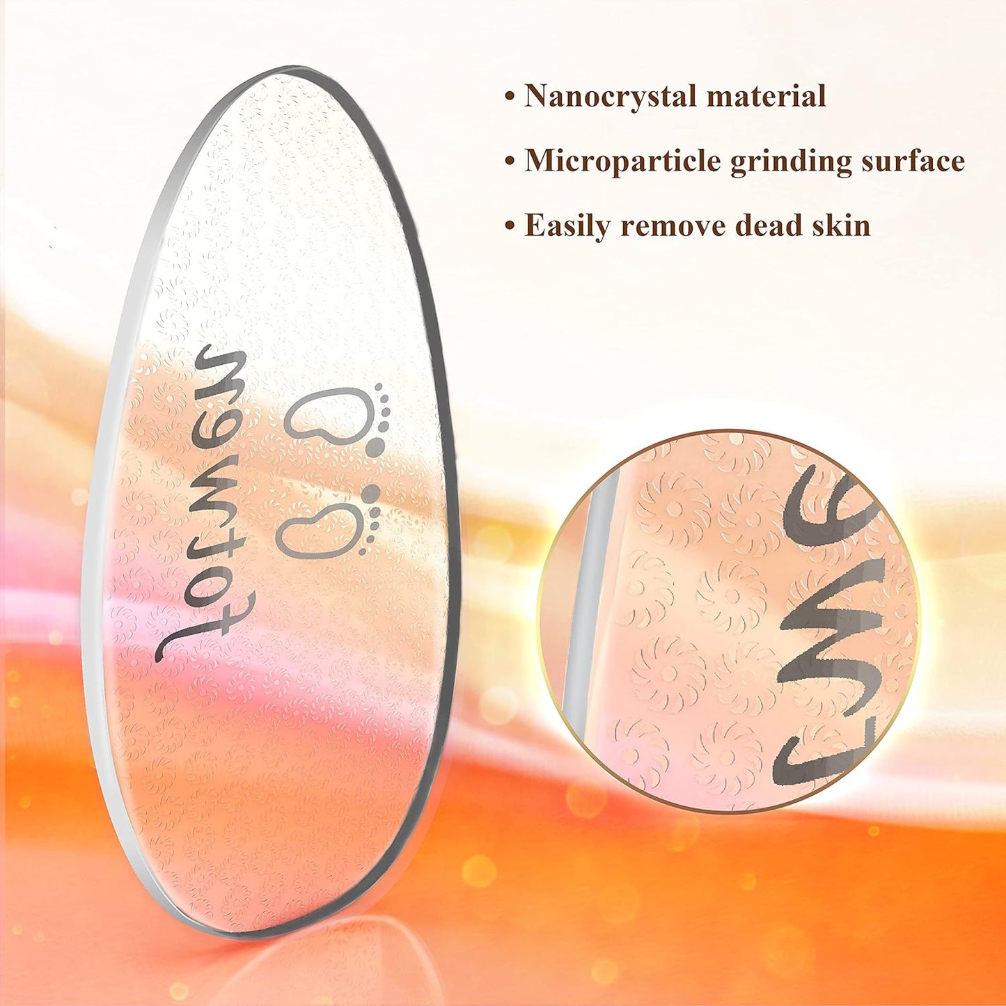 Updated 2025 Nano Foot Scrubber Callus Remover, Foot Care Pedicure Tool, fotwen Foot File with Nano-Level Grinding Points, Great for Dead Skin Removal, Cracking, Wet and Dry Feet…