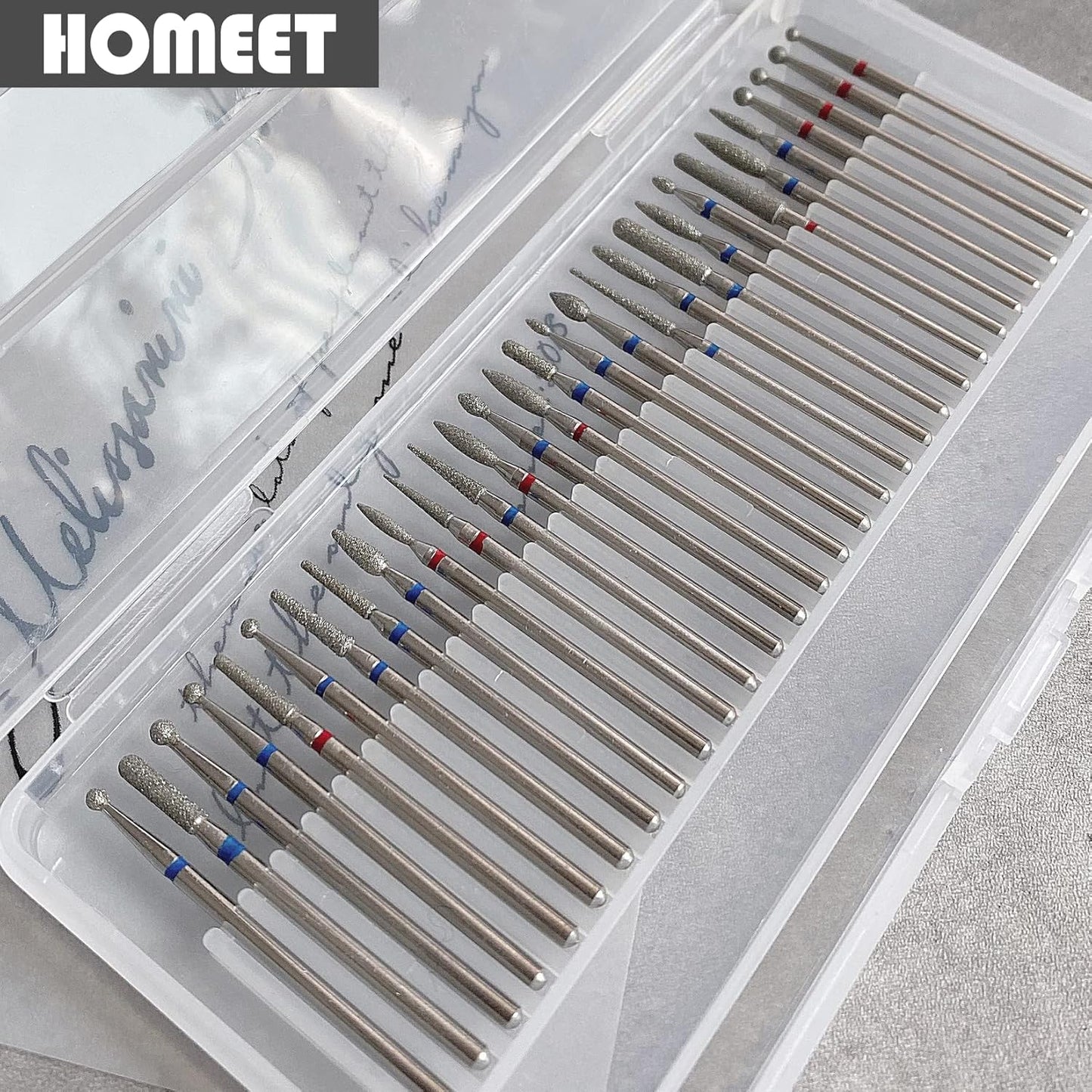 30-Piece Nail Cutter Drill Bit for Manicure Tungsten Steel Professional Manicure Drill Set Universal Diamond Drill Bits for Nails Electric Drill