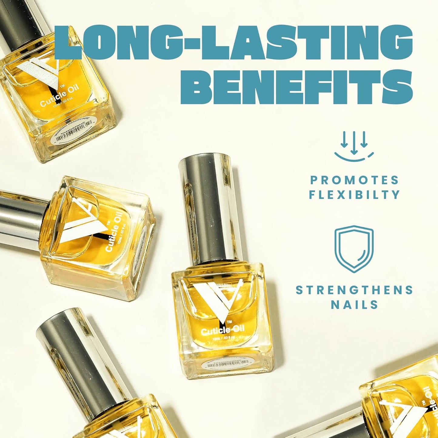 V Beauty Pure Cuticle Oil Nail Care - Natural Nail Oil Cuticle Softener Moisturizes & Conditions Cuticle Area & Nail Beds - Cuticle Care Nail Products for Manicure & Pedicure, 15ml