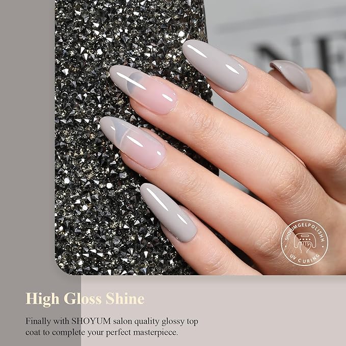 15ML Gel Nail Polish Light Gray Color Gel Polish Soak Off UV LED Manicure Art Salon DIY at Home
