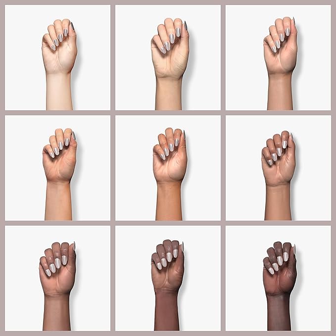 Beetles Nude Gel Nail Polish, Neutral Grey Taupe Winter Gel Polish Soak Off U V LED Nail Lamp Nail Art Manicure Salon DIY Home