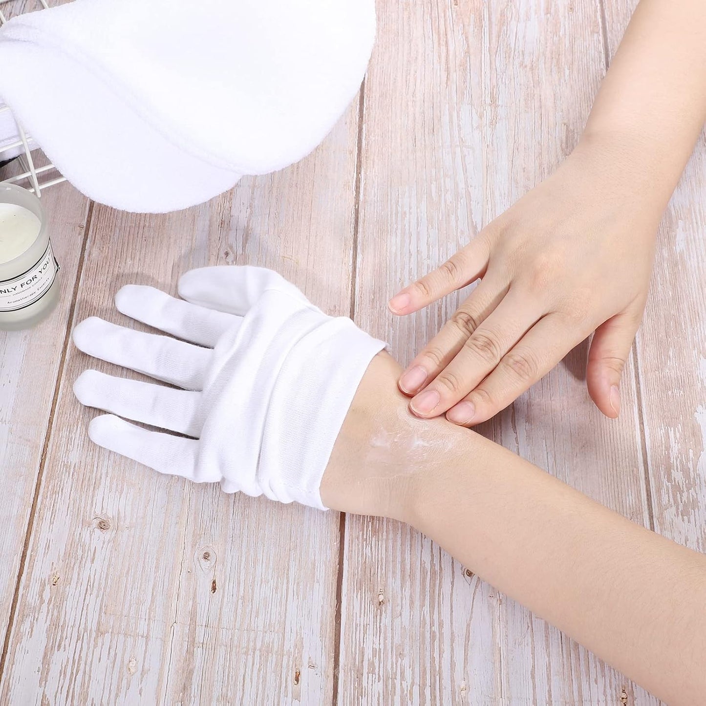 5 Pairs Archival Photo Gloves, White Small Work Gloves For Handling Art Working Photography Men & Womens Cloth Gloves Liners Bulk for Handling Jewelry, Film, Photo, Coin Metal Inspection