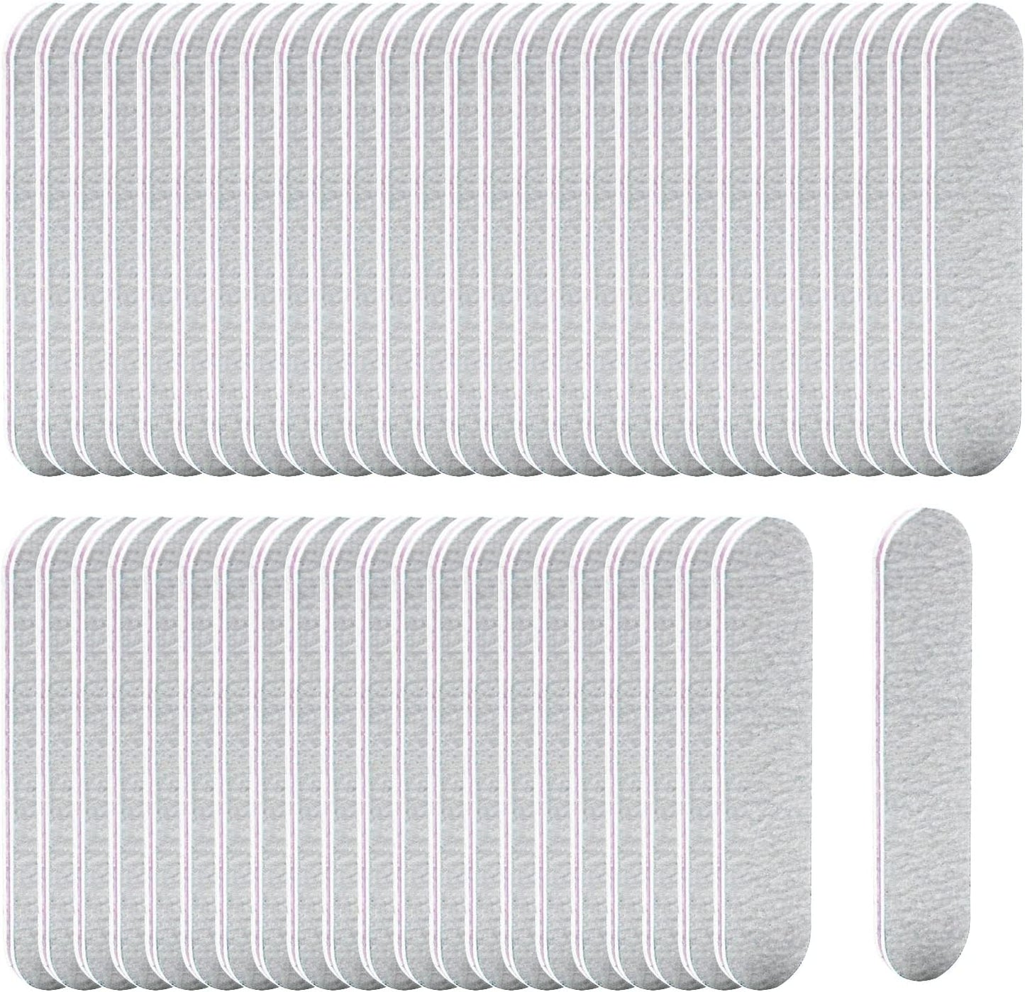 50 Packs 100/180 Grits Mini Nail Files and Buffers Double Sided Emery Boards Manicure Tool for Acrylic Nails, Nail Care