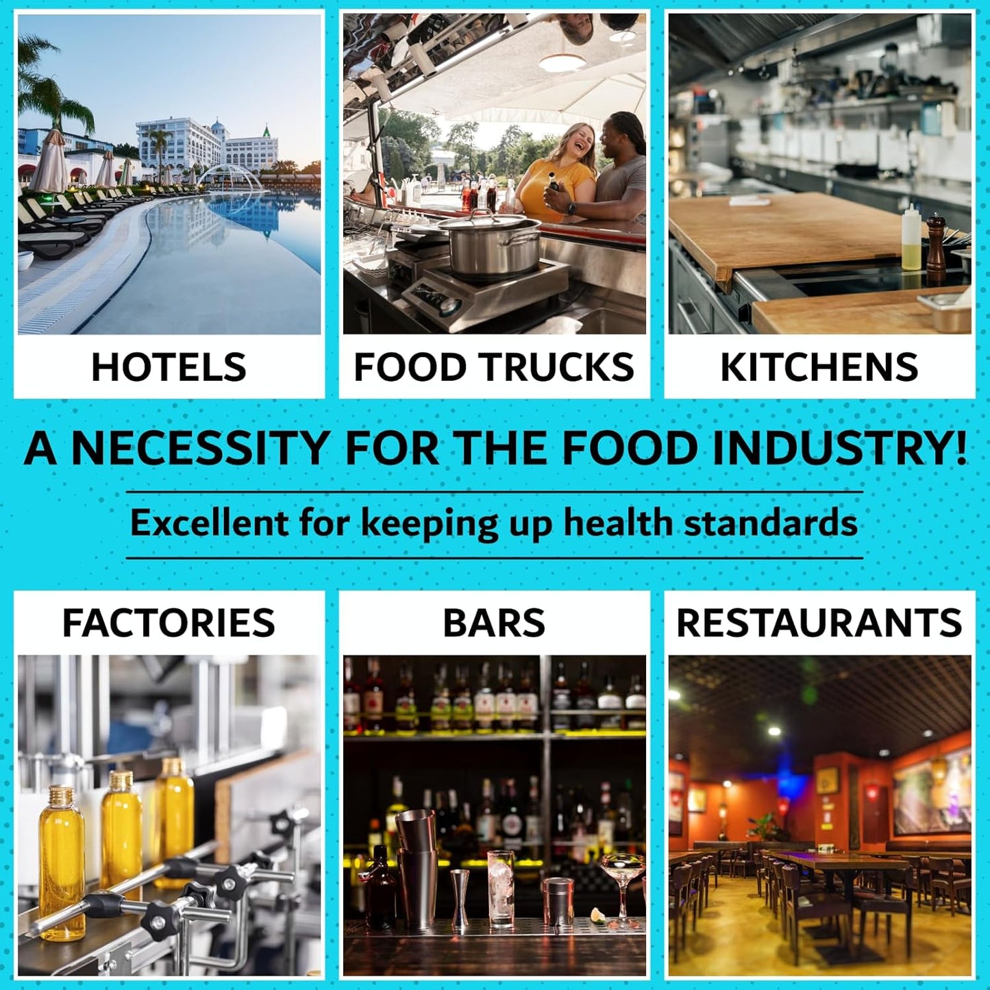 Restaurant Sanitizer Test Kit Combo, 2 x Vial of 100 Strips Each QR5 Quat Sanitizer 0-400PPM & Chlorine Test Strips 0-200PPM Testing Kit for Food Service, Bar & Restaurants Supplies by FryOilSaver Co.