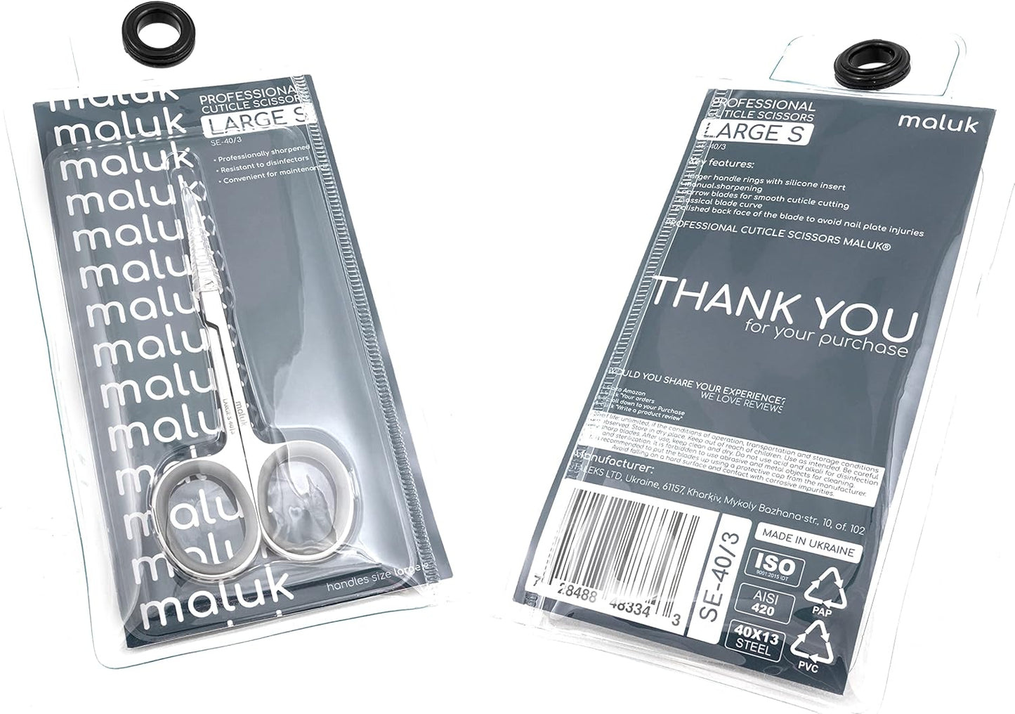 Professional Cuticle Scissors Maluk Large S | Silicon