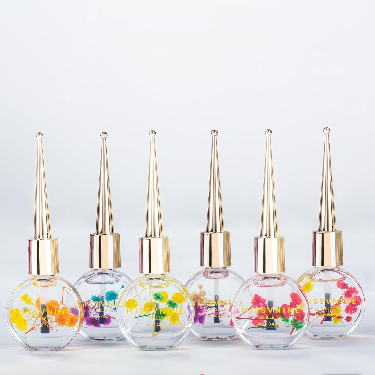 Vitamin E Enriched Cuticle Oil 6 Pack - Prevent Hangnails & Strengthen Nails with Sweet Almond + Jojoba Oils - Anti-Fray Nail Treatment for Dry Hands, Manicure Kit for Healthy Cuticles