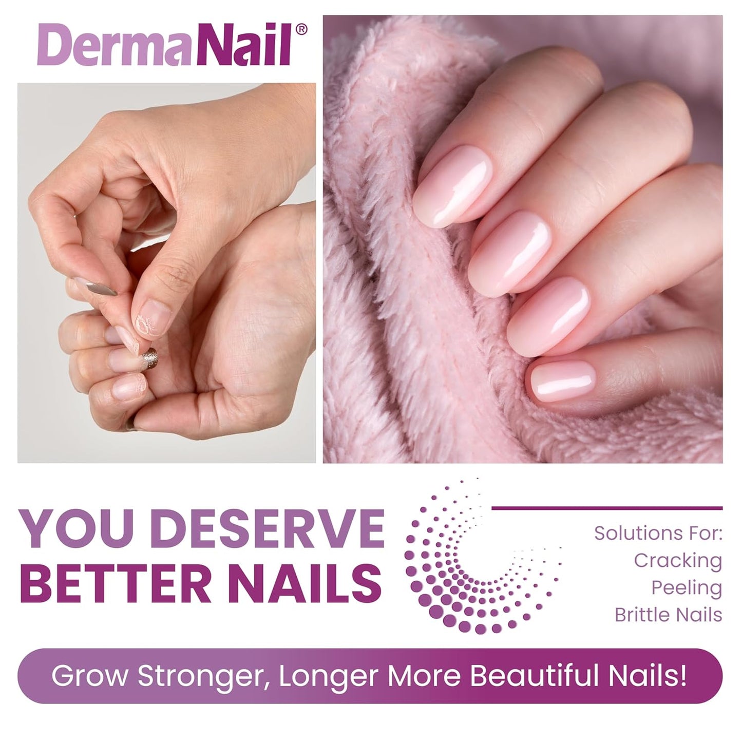 Nail Strengthener & Cuticle Cream Set - Fingernail Care Kit with Liquid Nail Strengthener & Cutemol Cream (11.5g Sample) Healthy Growth - Repair for Brittle, Damaged, Thin, & Peeling Nails
