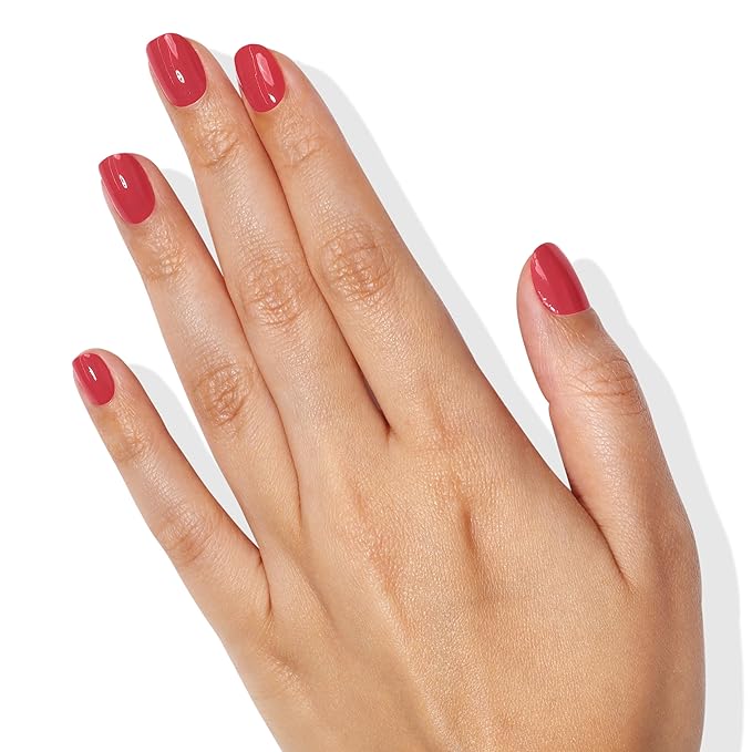 LONDONTOWN Blush Red Crème Nail Polish, Flushed Cheeks lakur, Vegan Chip-Resistant Long-Lasting Nail Lacquer, 40 fl oz (Pack of 2)