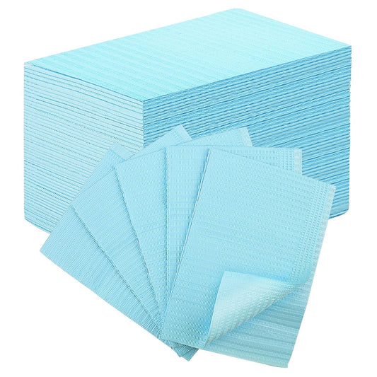 50pcs Disposable Nail Mats Foldable Nail Paper Towels for Table Acrylic Nail Practice Sheet, 3 Ply Waterproof Clean Nail Table Practice Mat for Salon Manicure Tattoo,Nail Art Accessories13"x18"(Blue)