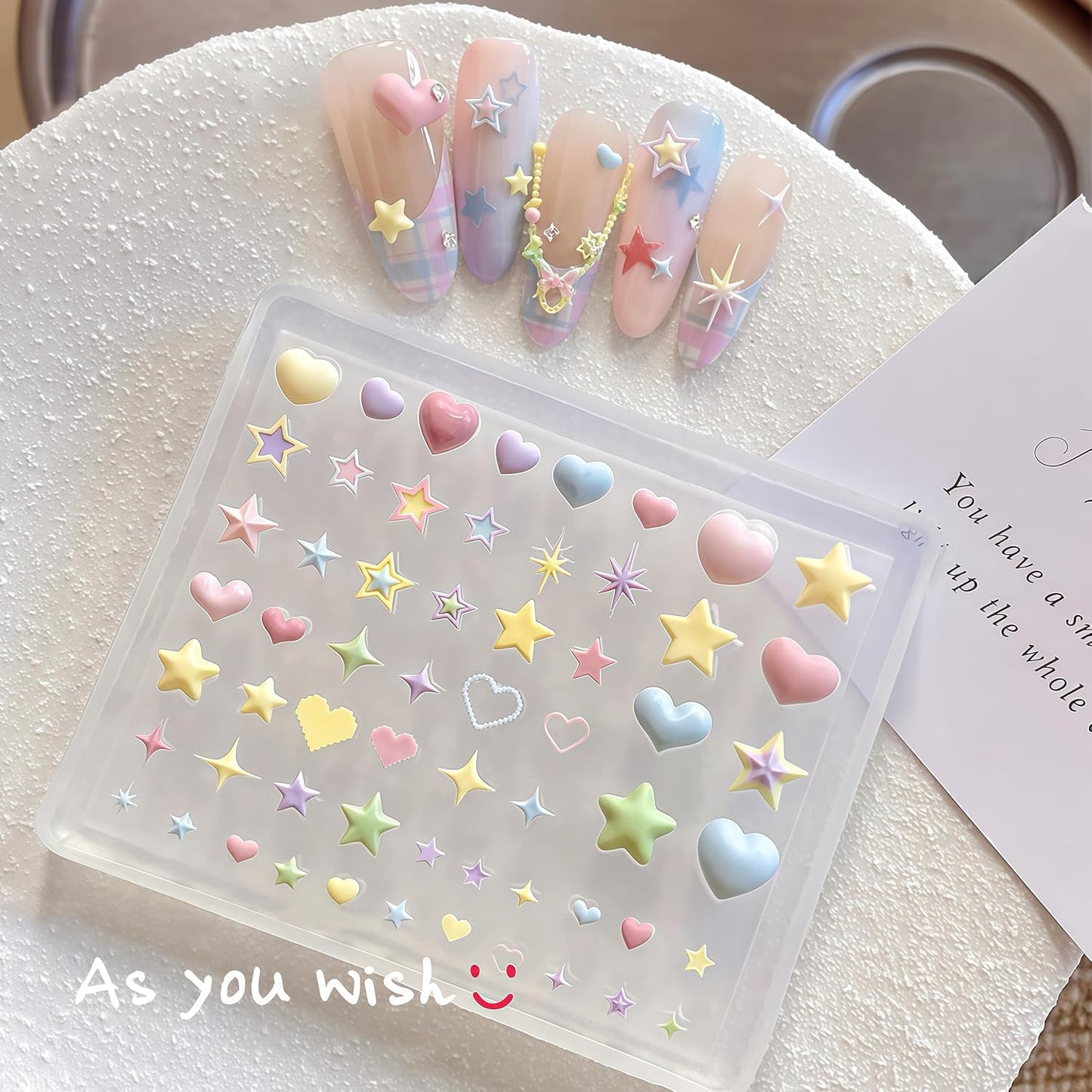 1 Pcs Star Silicone Nail Art Molds for Women Resin Nail Design