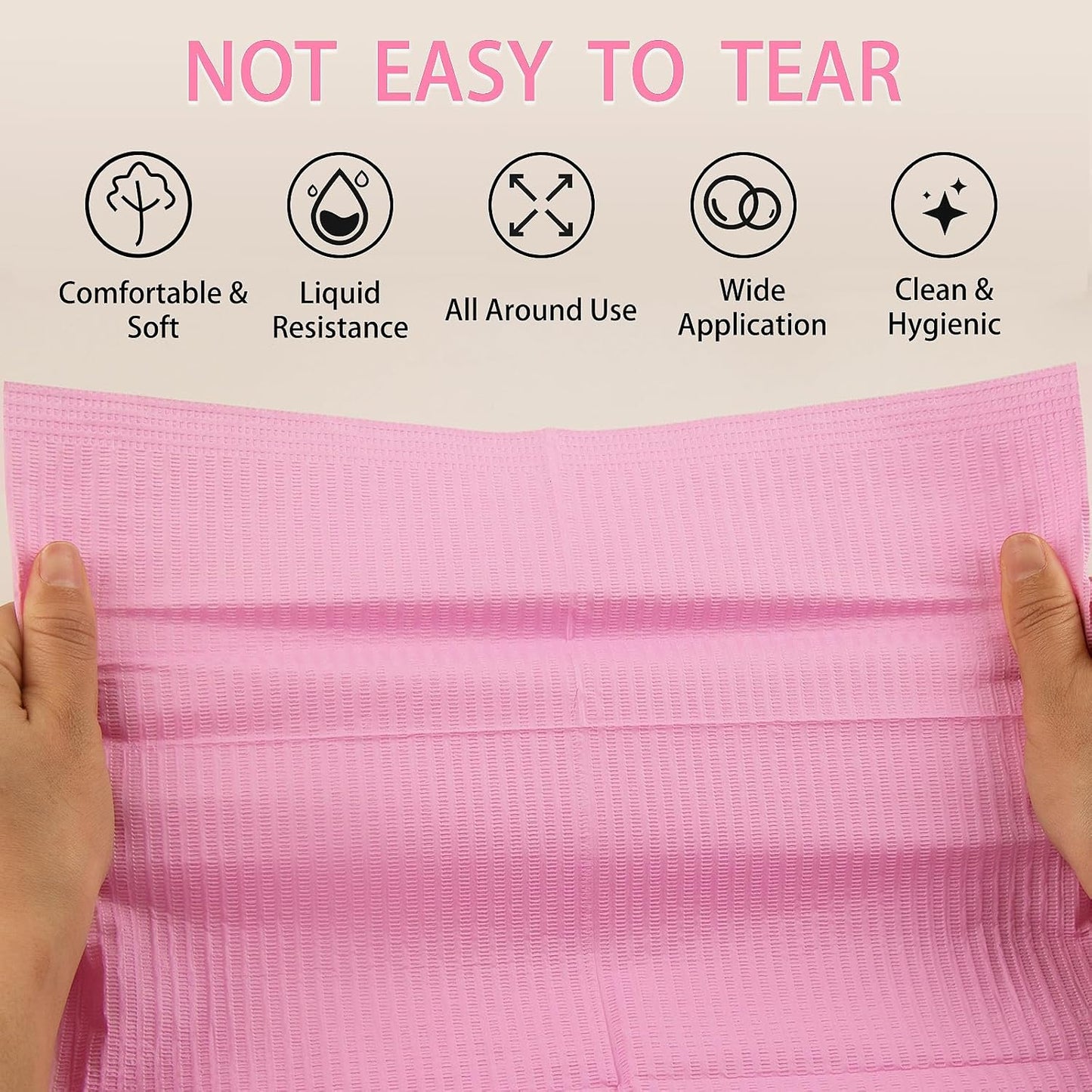 160pcs Disposable Nail Mats Foldable Nail Paper Towels, Table Acrylic Nail Practice Sheet, 3 Ply Waterproof Clean Nail Table Practice Mat for Salon Manicure Tattoo,Nail Art Accessories 13"x18"(Pink)