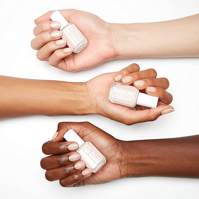 essie Nail Polish Set, Coastal Grandmother, Marshmallow, White Nail Polish + Mint Candy Apple, Mint Green Nail Polish 0.46 fl oz each