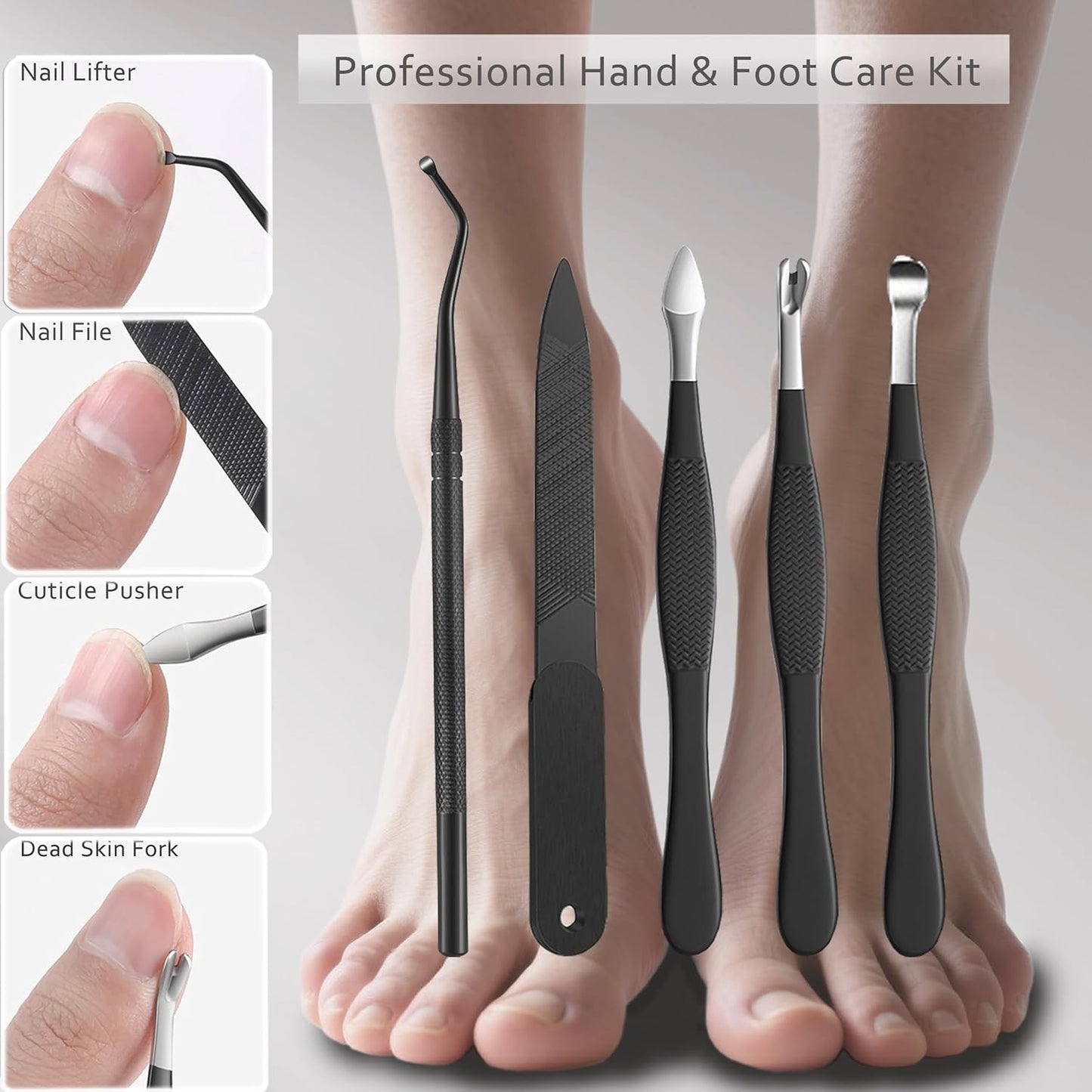 Toenail Clipper for Thick Nails Seniors Ingrown Toe Nail Pedicure Knife for Ingrown Nails Removal Kit Cutter Toenail Treatment Correction