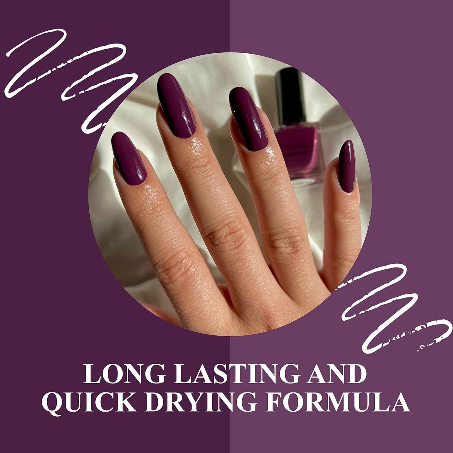 VIVRE Cosmetics Quick Dry Shiny Halal Nail Polish For Girls, Vegan Non Toxic Long Lasting, Certified Breathable and Water Permeable - Under the Stars