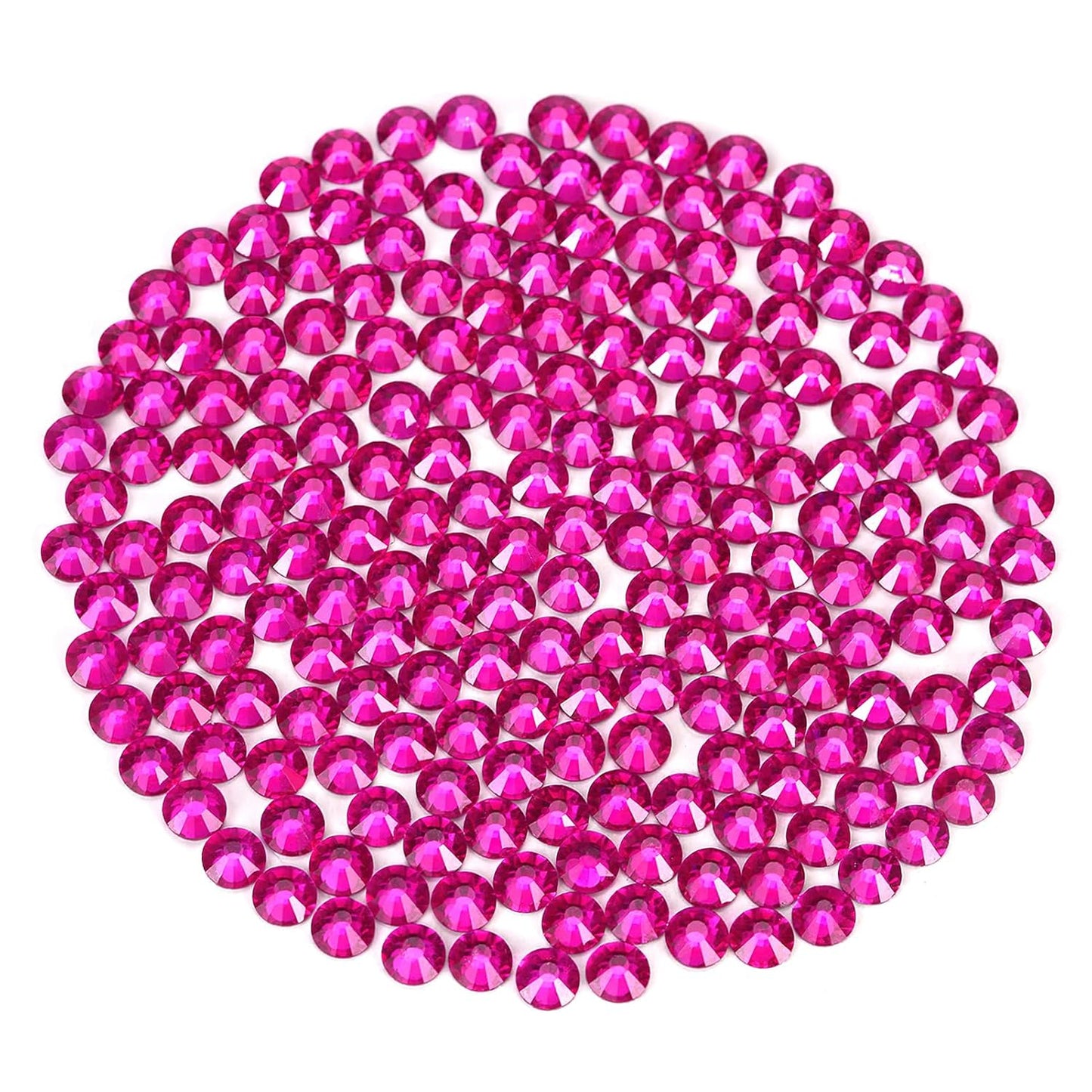 Novani Rhinestones Flatback Rhinestones Glass Gems Stones Jewels Round Gemstones Non-Hotfix Crystal for Nail Crafts,SS12,1440 Pieces,Peach