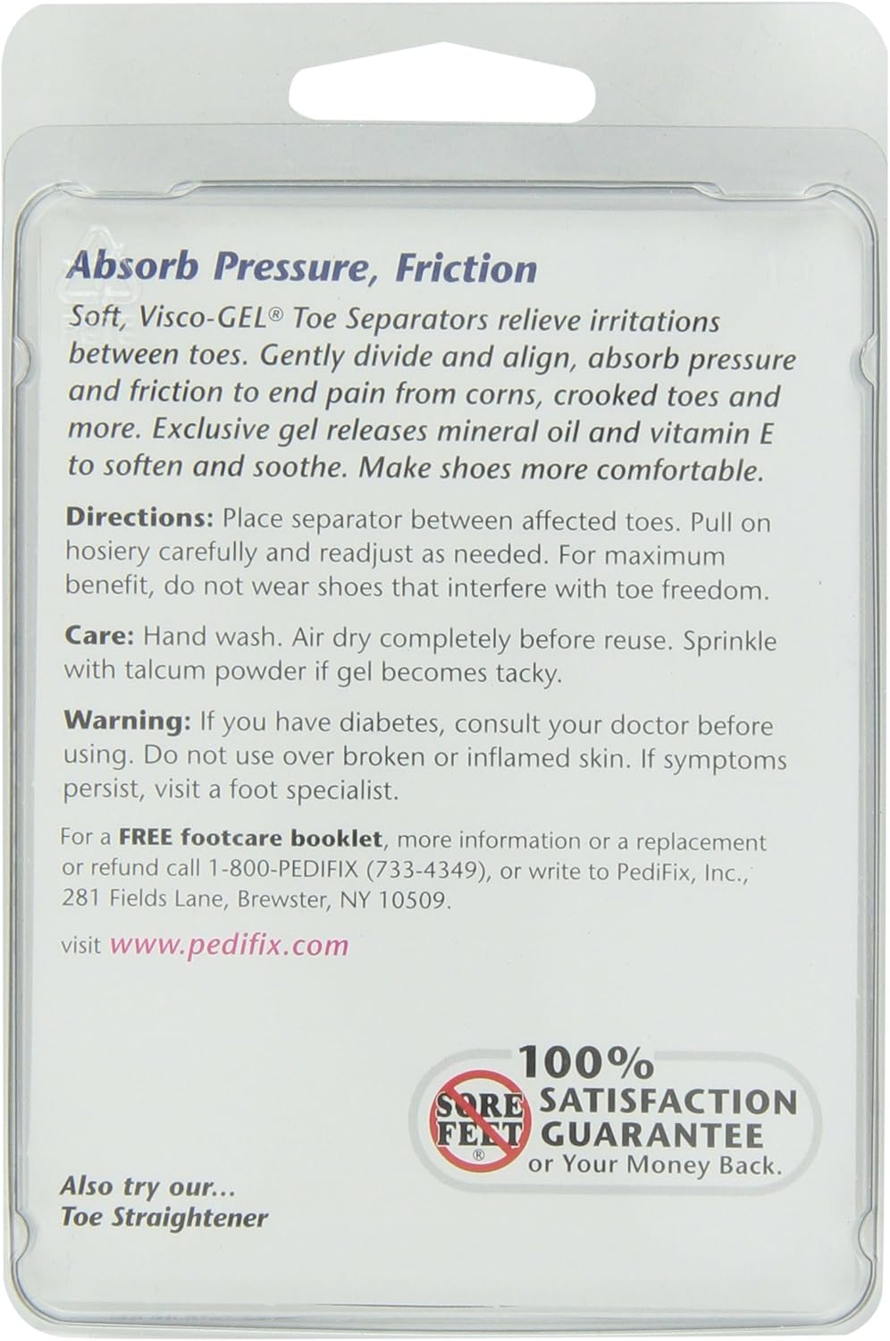 Pedifix Visco-gel Toe Separators, 1 Count