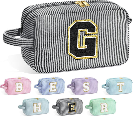 YOOLIFE Graduation Gifts for Women Girls - Graduation Gifts for Her, Graduation Party Favor, Personalized Monogram Initial Makeup Bag for Teen Girl Gifts Trendy Stuff, Girls Makeup Toiletry Bag G