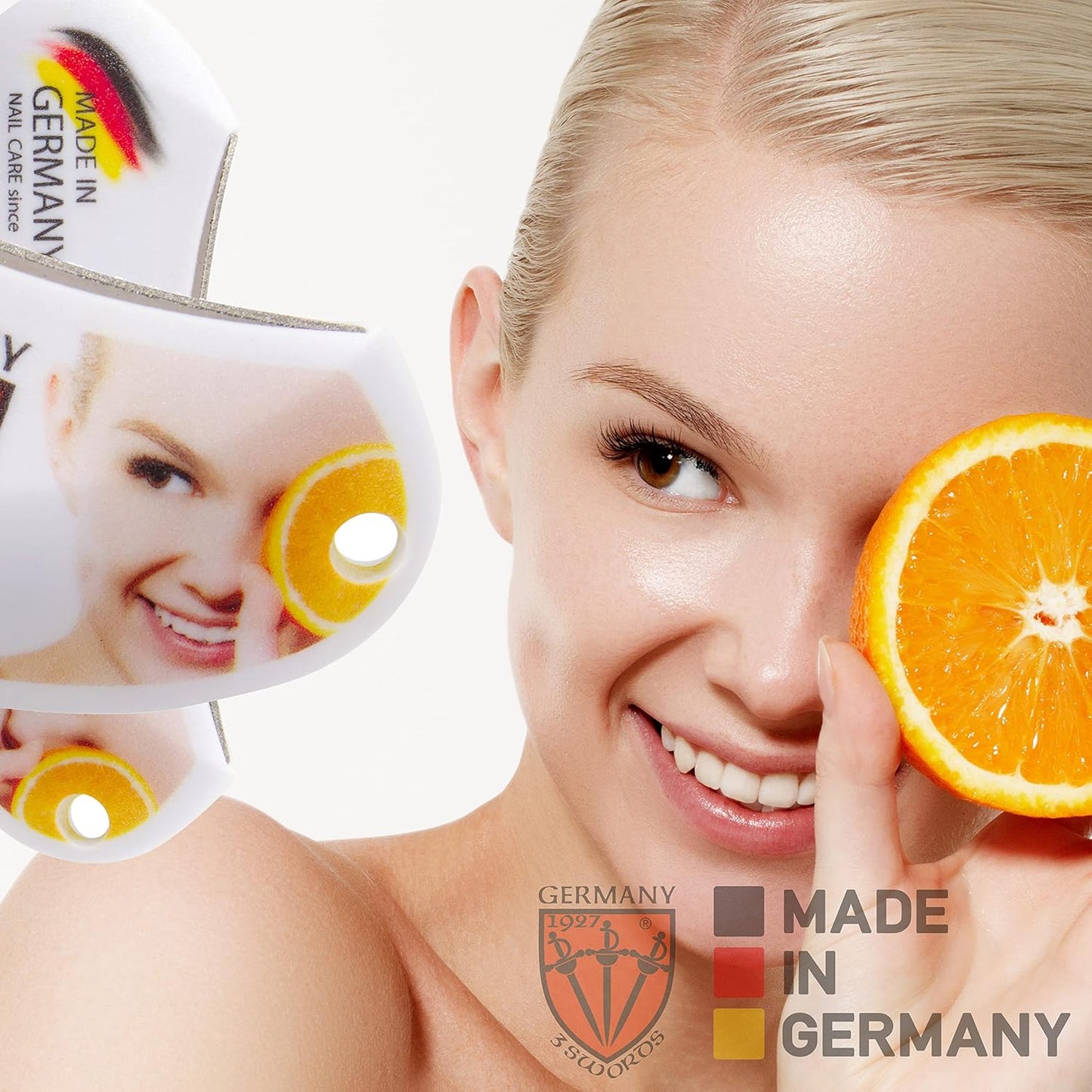 3 Swords Germany - Sapphire Nail File - Rounded Blade - Suitable for All Pockets - Made in Germany