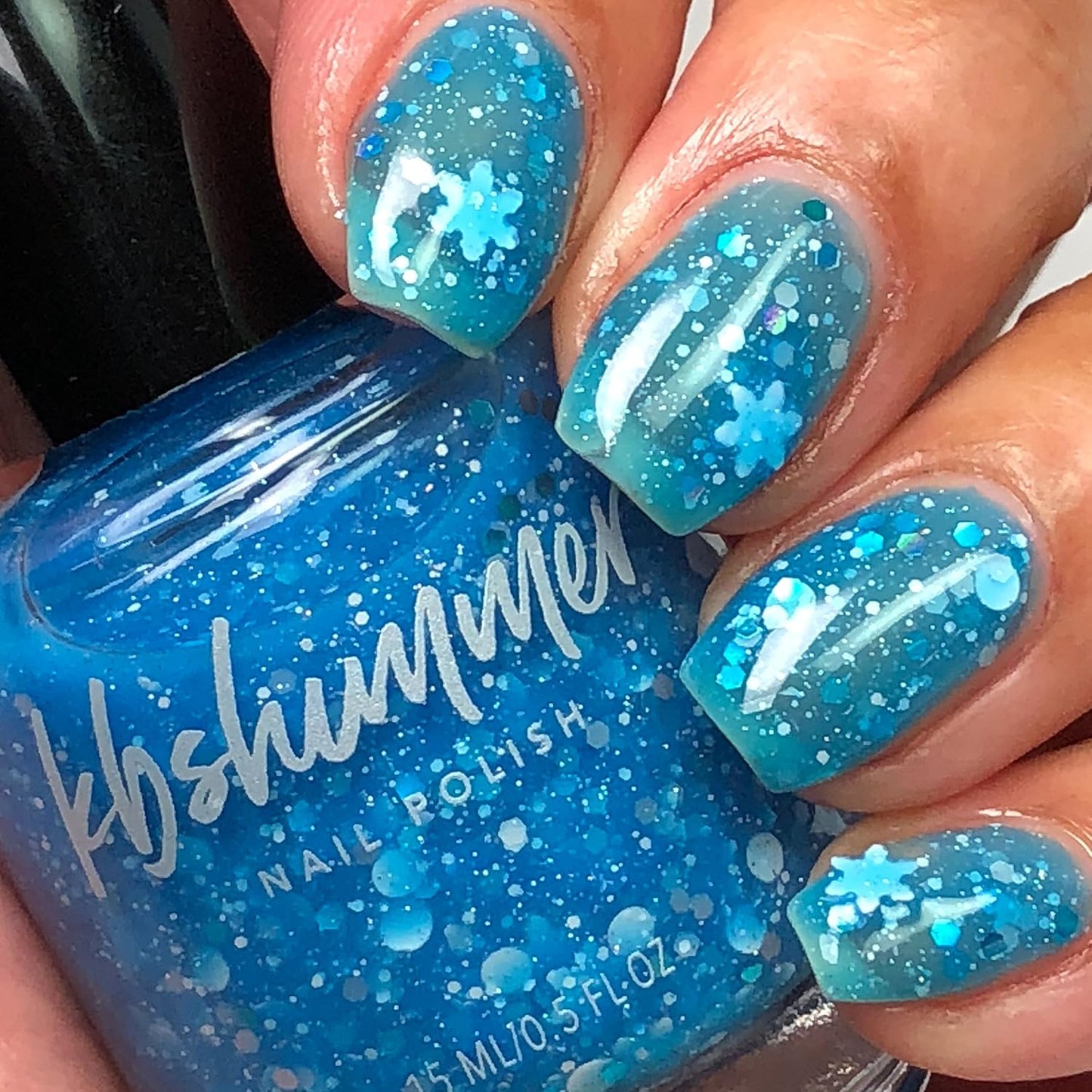 KBShimmer Snow Much Fun Nail Polish- 0.5 oz Full Sized Bottle