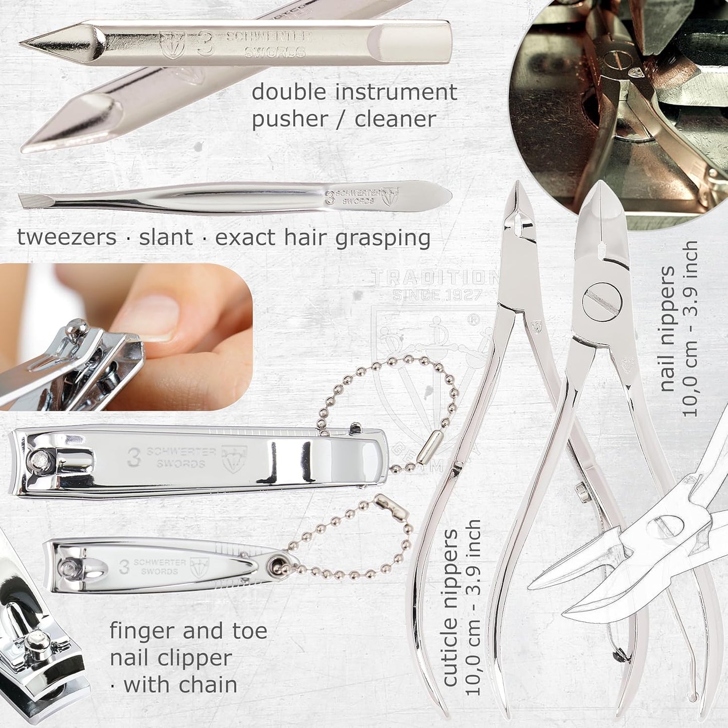 3 Swords Germany – manicure pedicure set kit (694)