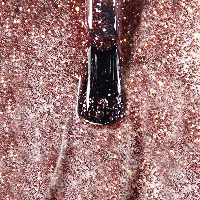 LONDONTOWN lakur Nail Polish - Chip-Resistant, Non-Toxic, Conditions & Hydrates Nails | Glittery Pink Shimmer, Rosé All Day, .40 fl oz