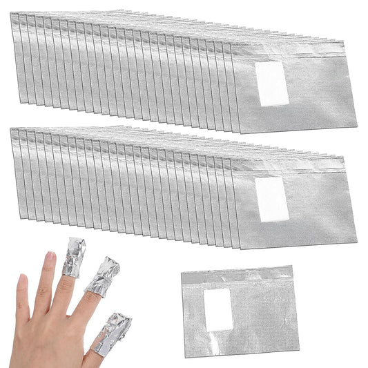 100Pcs Nail Polish Remover, Nail Foil Wraps for Soak Off Gel Polish Remover with 1.18 Inch Large Pre-attached Lint Free Cotton Pads For Acrylic/UV/Gel Nails PolishRemoving